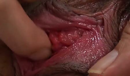 Волосая влажная киска крупным планом